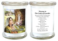 LED Glass Candle Holder/Lourdes   (87885)