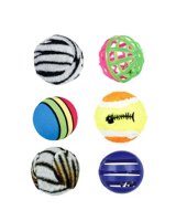 Trixie Set Of Assorted Cat Toy Balls 6PC