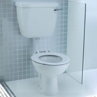 Lecico 350mm Open Back Low Level Junior WC Suite (Grey Ring Seat)