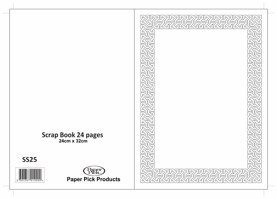 Scrap Book 24pg - A4+ Celtic Border