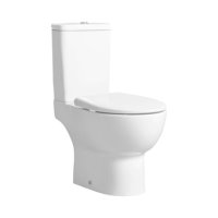 Tucker French Tonbridge Standard Height Rimless Open Back Close Coupled WC Suite with Quick Soft Close Seat