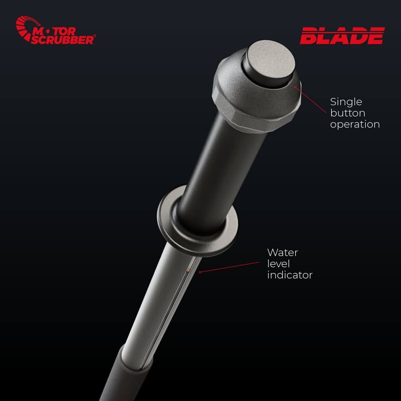 MOTORSCRUBBER BLADE FLUID INJECTION HANDLE