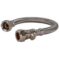 1/2" x 15mm x 300mm Flexi Tap Connector Isovalve 324652