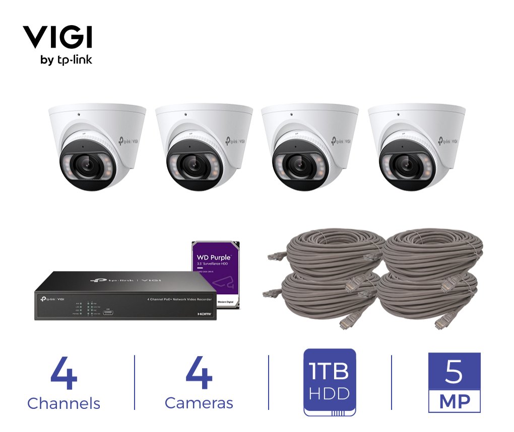 VIGI NVR and PoE cameras included in the ICP-VIGI-KIT-002-B set