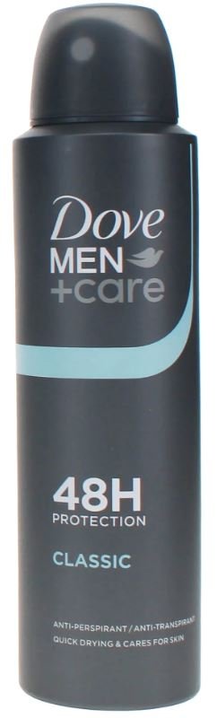 DOVE MEN + CARE 150ML SPRAY DEODRANT CLASSIC