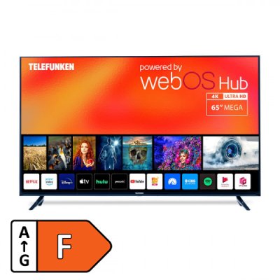 Telefunken 65" DLED UHD webOS Smart TV