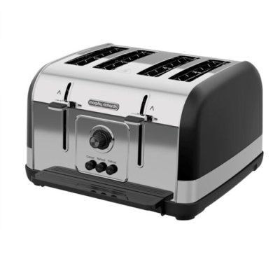 Morphy Richards Venture Retro 4 Slice Toaster - Black | 240131 1