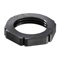 EMUG M50 x 1.5, Black Polyamide Locknut