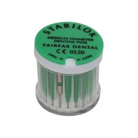 Fairfax Stabilok Stainless Steel Pins Small Pack - 20pk Green - DMI Ireland's Leading Dental Supplier - Next Day Delivery
