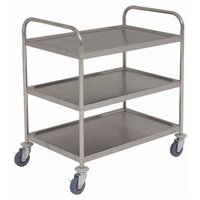 Trolley (Fully Welded) 82.5L x 50.5W x 94.5H - 3 Tier, Stainless Steel
