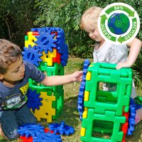 Giant Polydron With Cogs - 58 piece