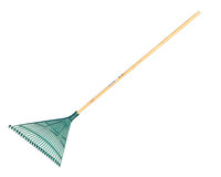 Earth Blu Leaf Rake Wood Handle