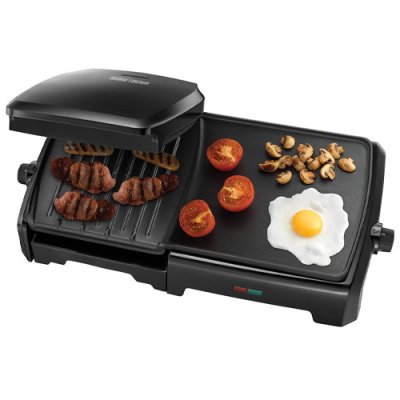 George Foreman 10 Portion Entertaining Grill and Griddle Black | 23450 1