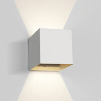 One Light LED Dark Light Square Wall Light