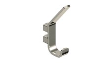 RAK- PETIT SQUARE ROBE HOOK IN BRUSHED NICKEL