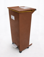 Fire Retardant Bin Small Brown 20ltr