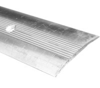 Trojan Silver Flat Carpet Coverstrip 38mm 0.9 Metre Screw Fix