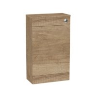 Tucker French Dorking 500mm Square Edge Back To Wall WC Unit Nebraska Oak
