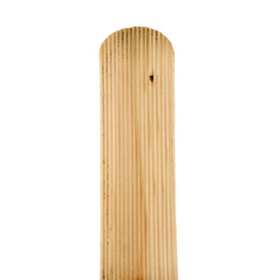 Loose Picket Round Top Ribbed (1.2M x 95mm)
