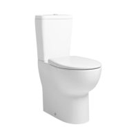 Tucker French Tonbridge Comfort Height Rimless Closed Back Close Coupled WC Suite with Quick Soft Close Seat