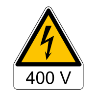 Electrical Hazard Warning Sign - 400V