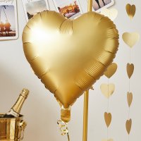 Gold Heart 18" Foil Balloon