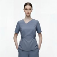 Avyres Cara Scrub Top Women Grey - L