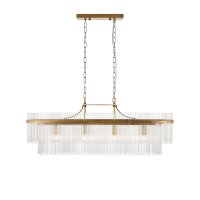 MARIETTA 4LT LINEAR PENDANT ANTIQUE BRASS
