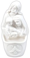 White Resin Font/5 1/2 inch-Holy Family   (3082)