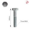 DIN 931 Hexagon Head Bolt M14x100 Steel Zinc-Plated 8.8