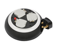 1109223 COMFORT-LINE CABLE BOX CL-S 3-GANG BLACK/WHITE 3M 1.5