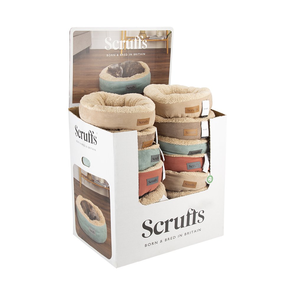 Scruffs Cosy Ring Bed Assorted Colours Small 1x24 - Display Shipper