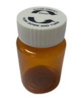 50ml PET AMBER TABLET BOTTLE VIAL RESISTANT BOXED (200)