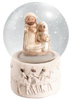 Resin Nativity Waterball/Holy Family 2 1/2 inch   (89264)