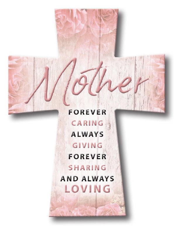 Resin Standing Cross/Mother (12928)