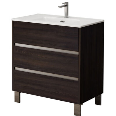 Harvey 80cm Vanity Unit - Wenge Colour