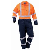 Hi Vis Day/Night Industrial Maxim Cotton Zip Overall