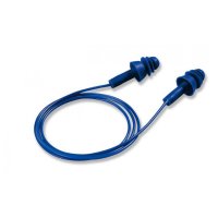 Corded Reusable Detectable Earplugs - Blue 27dB