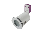 STARLING 50W mains voltage steel fire rated shower downlight, IP65, 91mm, Chrome