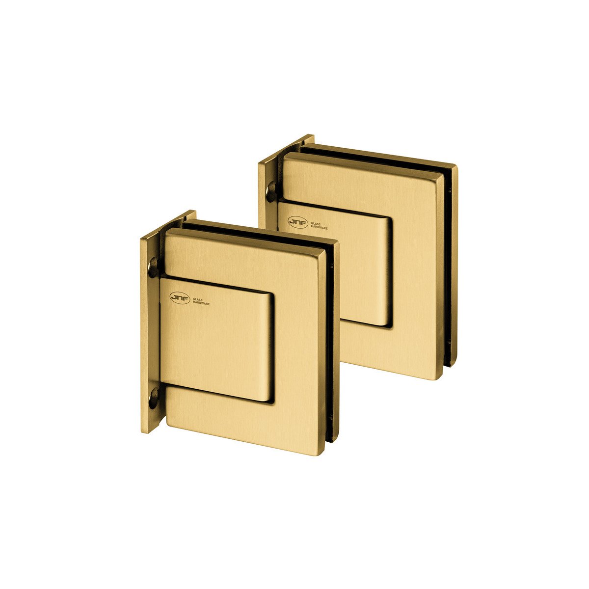 Hydarulic Hinges For Glass Doors IN.05.322 Titanium Gold Set