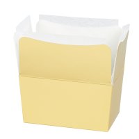 250g matt gold ballotin (with liners) 103 x 60 x 60 - holds 12 - 14 chocs - 25pcs