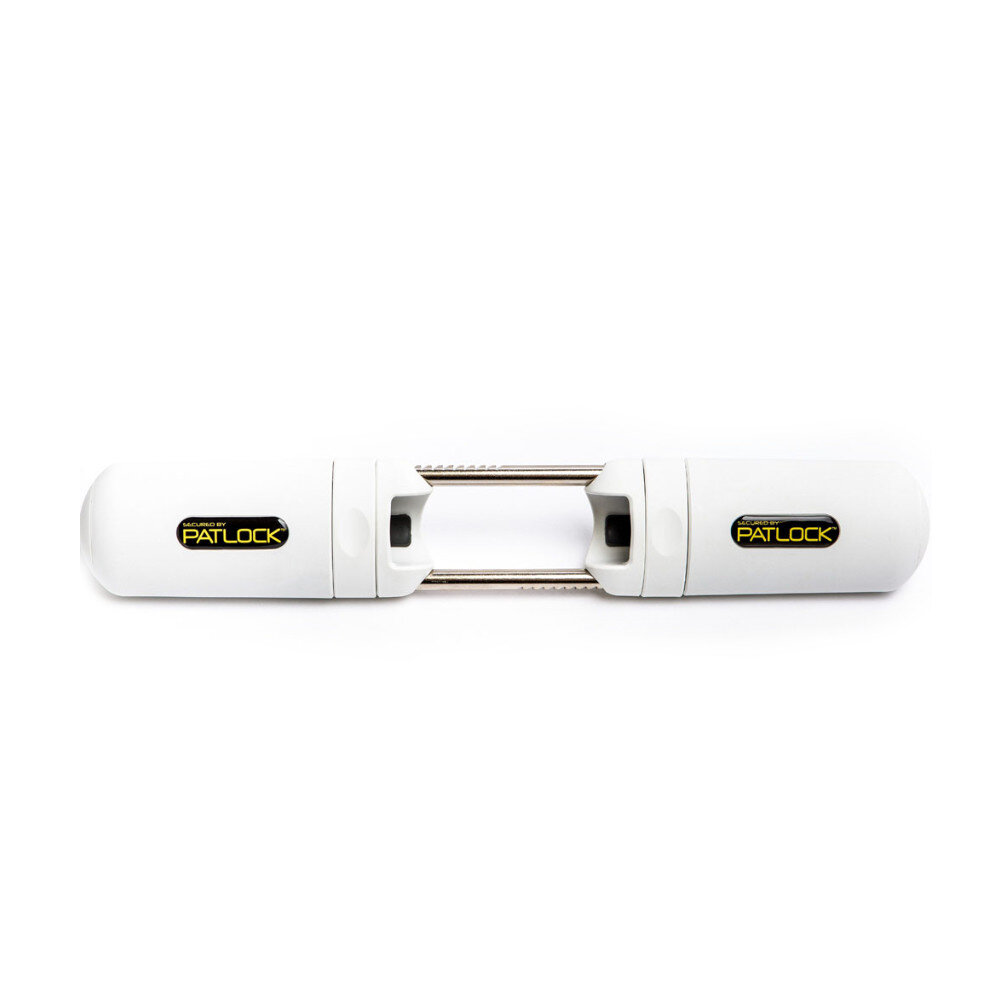 SECURITY FRENCH DOOR LOCK WHITE Patlock