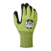 Traffi X-Dura Latex Microfoam Glove, Cut Level C, Green/Black, Pair