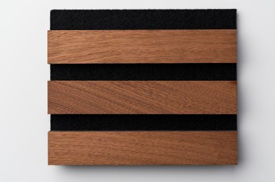 STREwall 17mm 2400x600mm Sapele MDF Decorative Slat Wall Panel