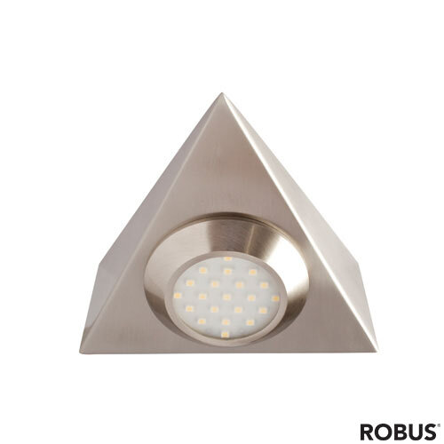 Robus LEDR3011LEDCW 2W LED Triangular Cabinet Light CW Brushed Chrome