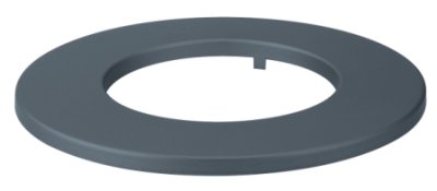 Schouwrozet zwart gelakt 80 mm  tot 600&deg;C