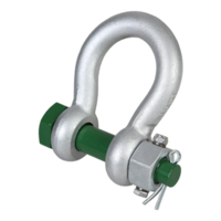 Bow Shackle with Safety Bolt & Fixed Nut