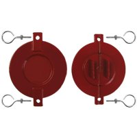 Aluminum Break Cap w/Eye Bolts, 2-1/2", Red (pair)