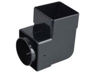 Wavin SquareLine 90 Degree Bend Black T8862BK