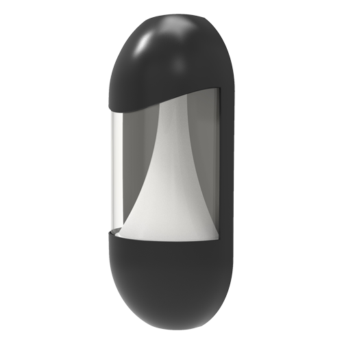 Ansell Leo LED Half Lantern Black
